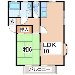 郡山駅 バス14分  開成山プール下車：停歩3分 2階の物件間取画像